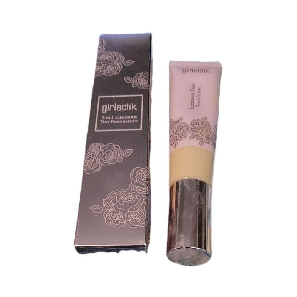 BNIB~GIRLACTIK 2-in-1 Luminous Tint Foundation in F3 Neutral~1.35 fl.oz.